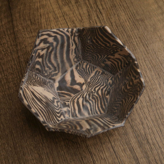 Nerikomi pentagon holder - Mi Spacium Design Studio - Ceramic