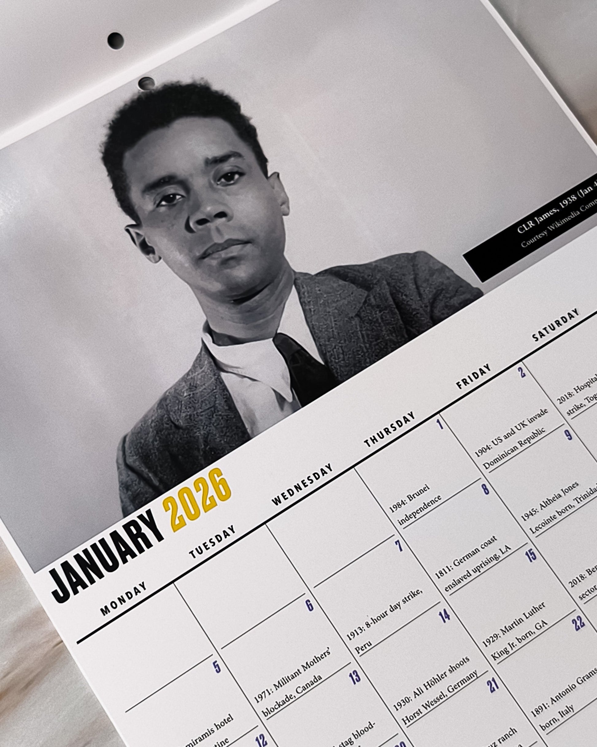 Working Class History 2026 Wall Calendar - Mi Spacium Culture 藝跡文化 - 