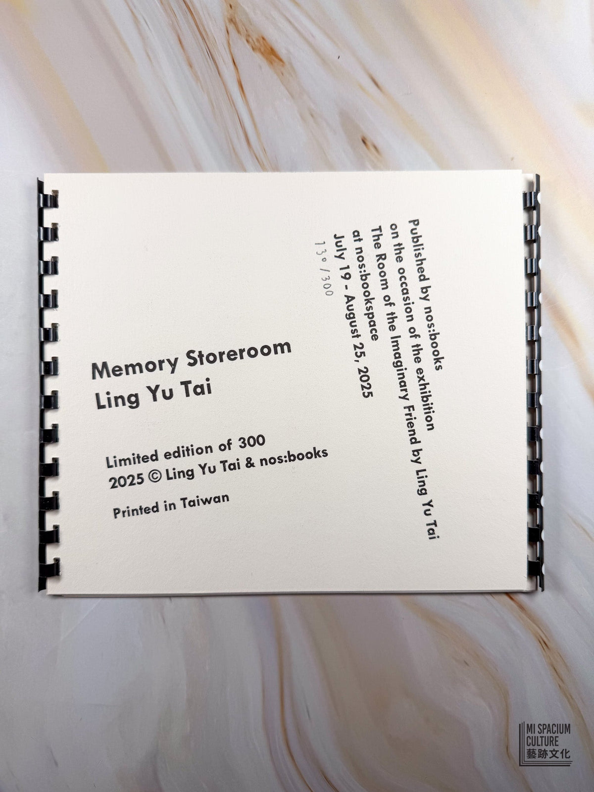 【Zine】Memory Storeroom - Mi Spacium Culture 藝跡文化 - Books